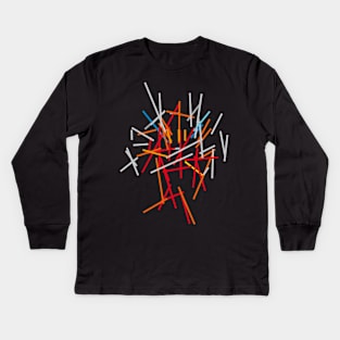 Abstract horror Kids Long Sleeve T-Shirt